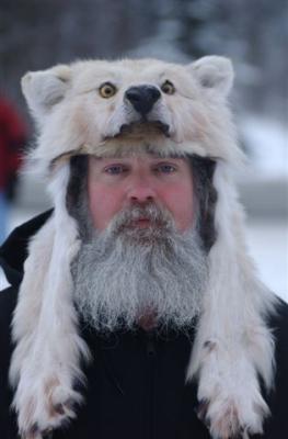 Chuck with wolf hat