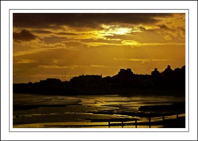 Golden sky, Lyme Regis, Dorset