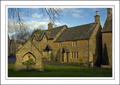 Character cottages, Lower Slaughter, Cotswolds