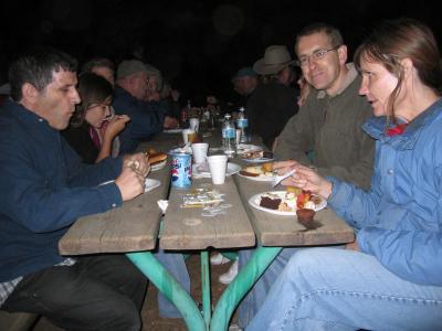 Outdoor Group Photo at the Dinner Table