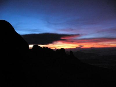 Incredible sunrise from the roof of Borneo