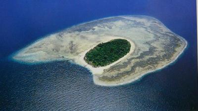 Sipadan Island and reef(postcard)