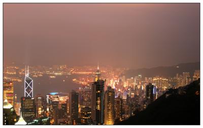 Hong Kong skyline night