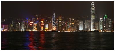 Hong Kong skyline night