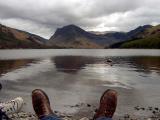Lake District... lunch at Lake Buttermere