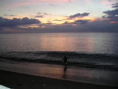 sunset in lombok