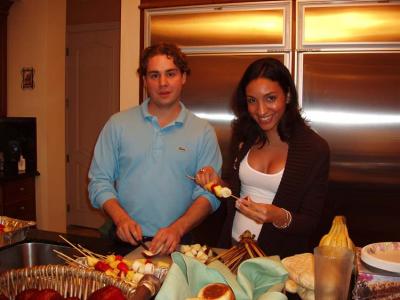 Nephew and Girlfriend Preparing some of the Bounty