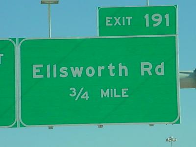 exit 191 Ellsworth Road
