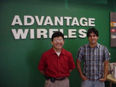 Julio and Esteban  at Advantage Wireless