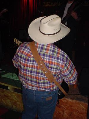 Jeff making sure  the sound is right