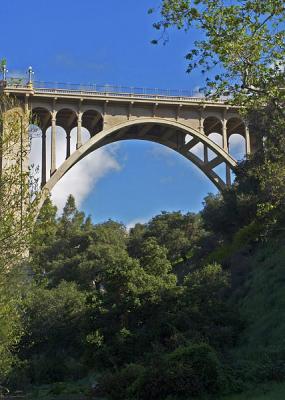 Colorado Street Bridge From the Arroyo Seco