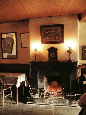 Pub fireplace