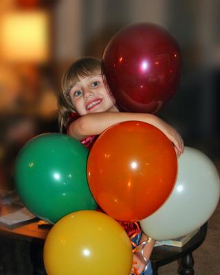 Erica with Balloons