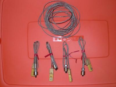 4 EGT Probes with steel jacketed signal ware.
