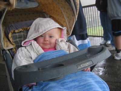 Tay enjoying the rain