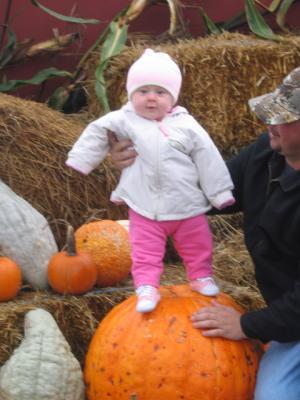 Tays first pumpkin patch visit