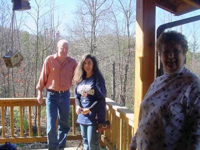 A candid shot - Mary, Lisa and Tim