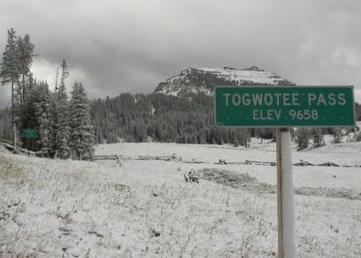Togwotee Pass in Snow