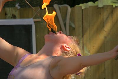 Fire Eating Lady