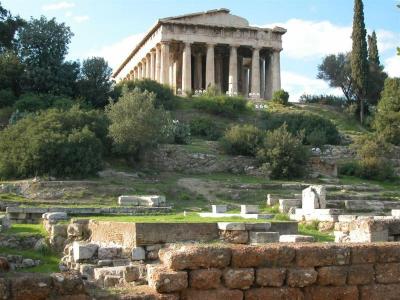 The ancient Agora - the Temple of Hephaestus (the Theseion)