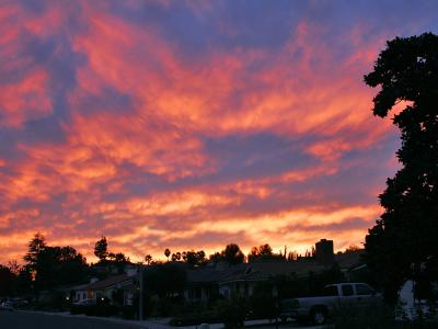 November 5 c:  Sunset on Verano Drive