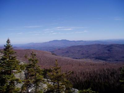 Top of Camels Hump looking north towards Mt. Mansfield