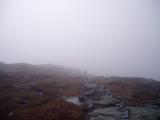 Top of Mt. Mansfeild.  23 Degrees and blowing mist