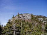 On the way up Camels Hump.  You have to climb that rock area.