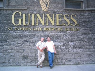 In front of the brewery