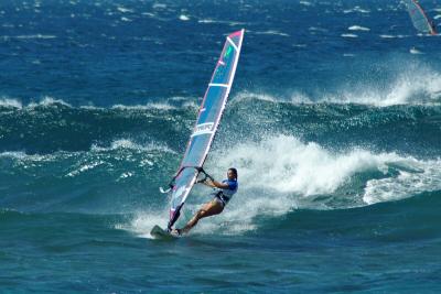Windsurfing at Hookipa Beach