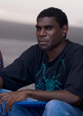 Aboriginal man at Quay