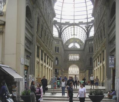 Naples shopping arcade