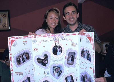 Lillian, Mike, and a little wedding memento