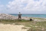 A pile of conch shells - nothing leaves this island!