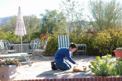 Hacienda del Desierto - Garrett and Leo the Cat