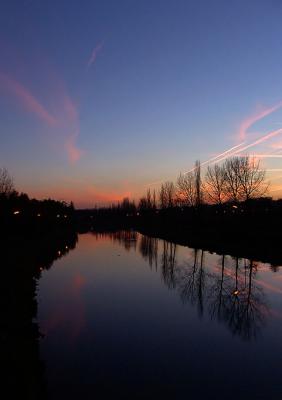 Canal at duskby Moti