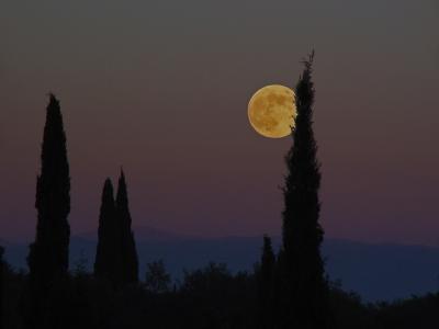 There is a fullmoon over my village