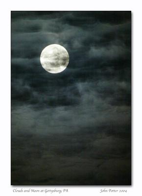 Clouds and Moon at Gettysburg, PA<br><font size=1>Fremiet</font>