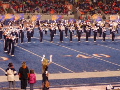 poor drum major girl, to have to wear that. it was REALLY cold
