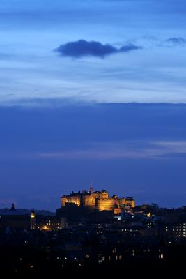 Edinburgh Castle at dusk