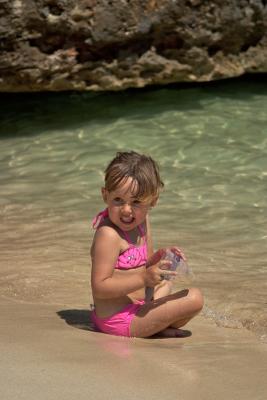 Claudia, at the beach