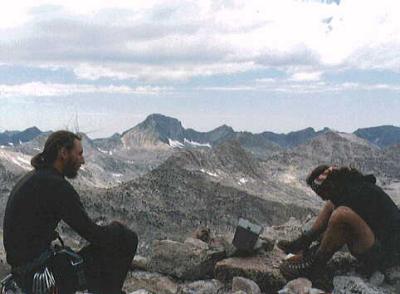 On the summit of Mount Spencer