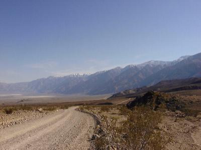 Saline Valley Road and Inyo Mountains