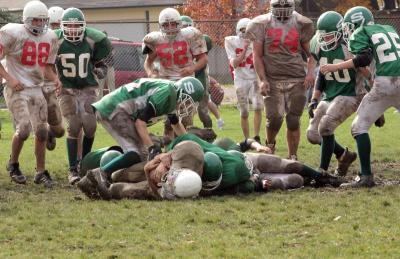 A team tackle