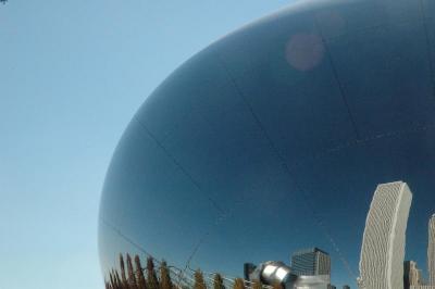 outside the Bean