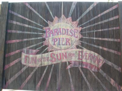Paradise Pier Sign
