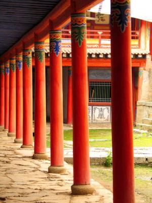 Inside Xiahe monastery