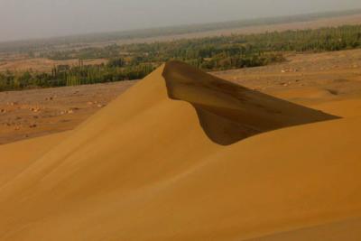 Sand dunes near Dunhuang