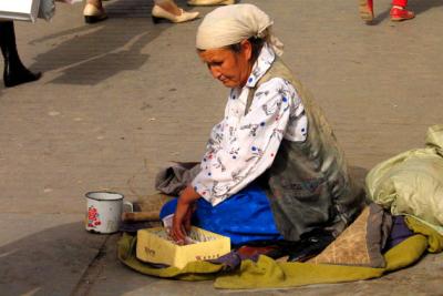 Beggar woman