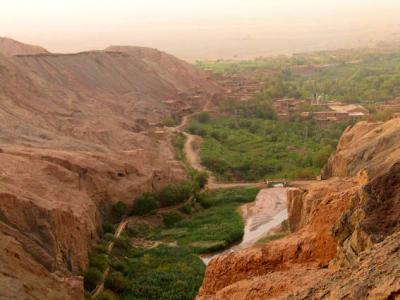 Lush valley near Turfan